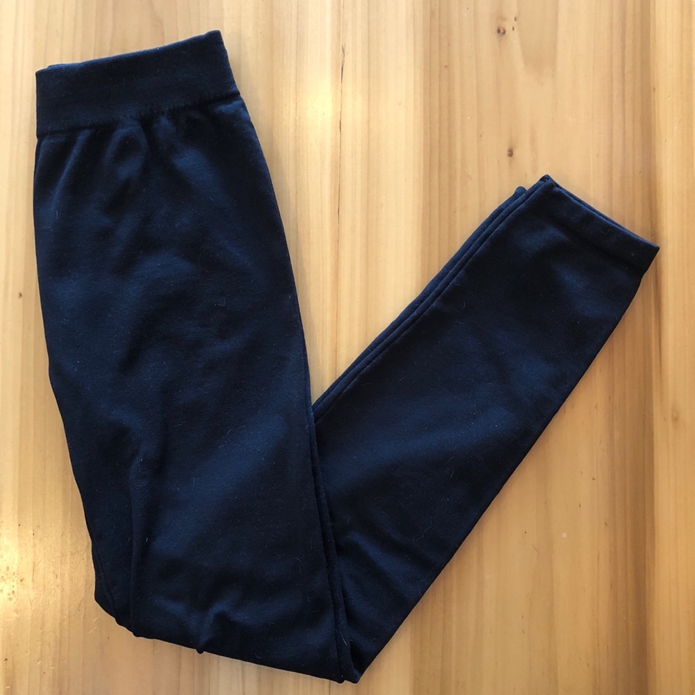 Black Fleece-Lined Leggings